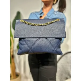 Bolso Abatanado Cadena KENINGBECK Marino
