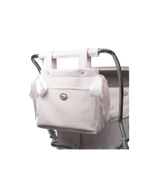Bolso panera napa rosa de coche muñecas de Bebelux