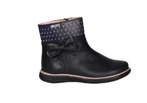 Botin Marino Lazo y Brillantes Collarin