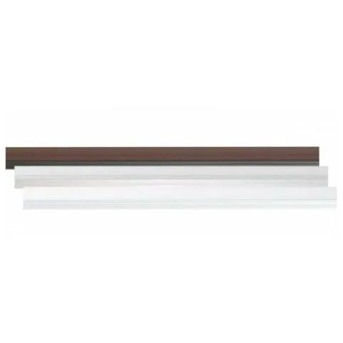 BURLETE PVC BLANCO GOMA NEGRA 1M