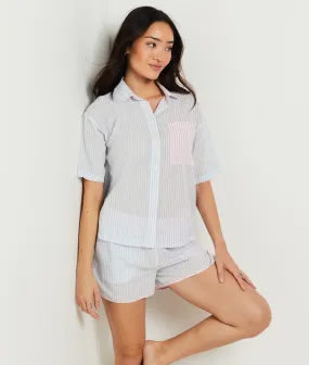 Camisa pijama estampado de rayas BRIELLA ECRU - ETAM