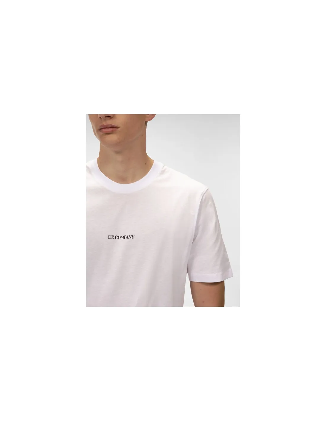 Camiseta 30/1 Compact Logo Blanco