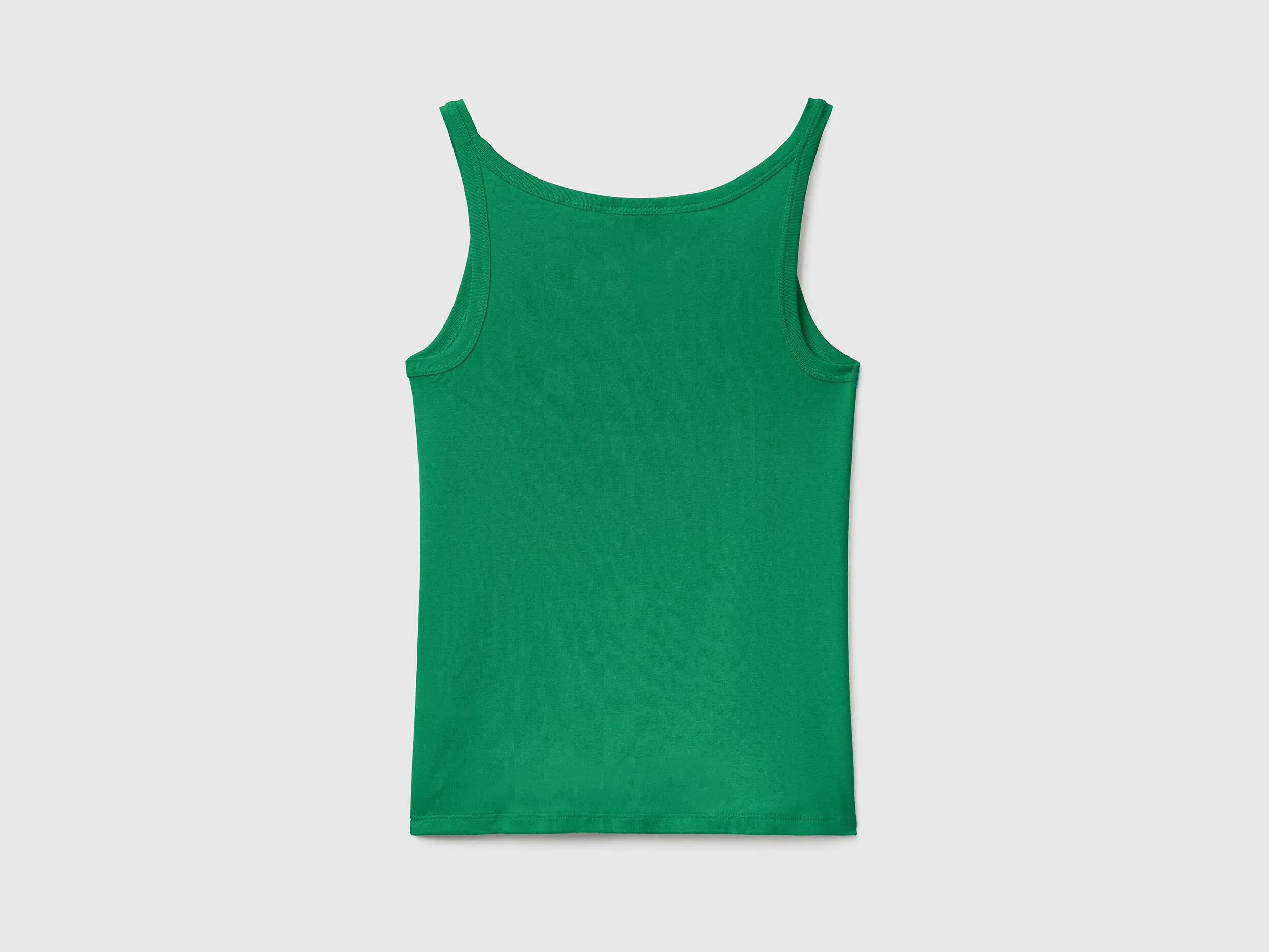 Camiseta de tirantes verde de 100 % algodón