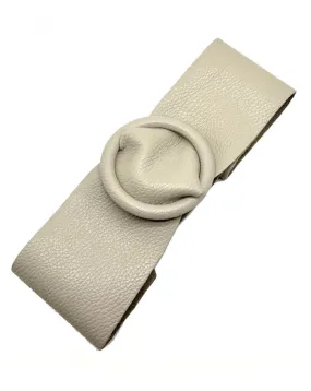 CINTURONES MUJER DE PIEL BEIGE PIEDRA, COMPLEMENTOS MADRID DE MODA