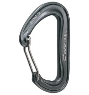 Mosquetón Camp NANO 22 (Gun metal)