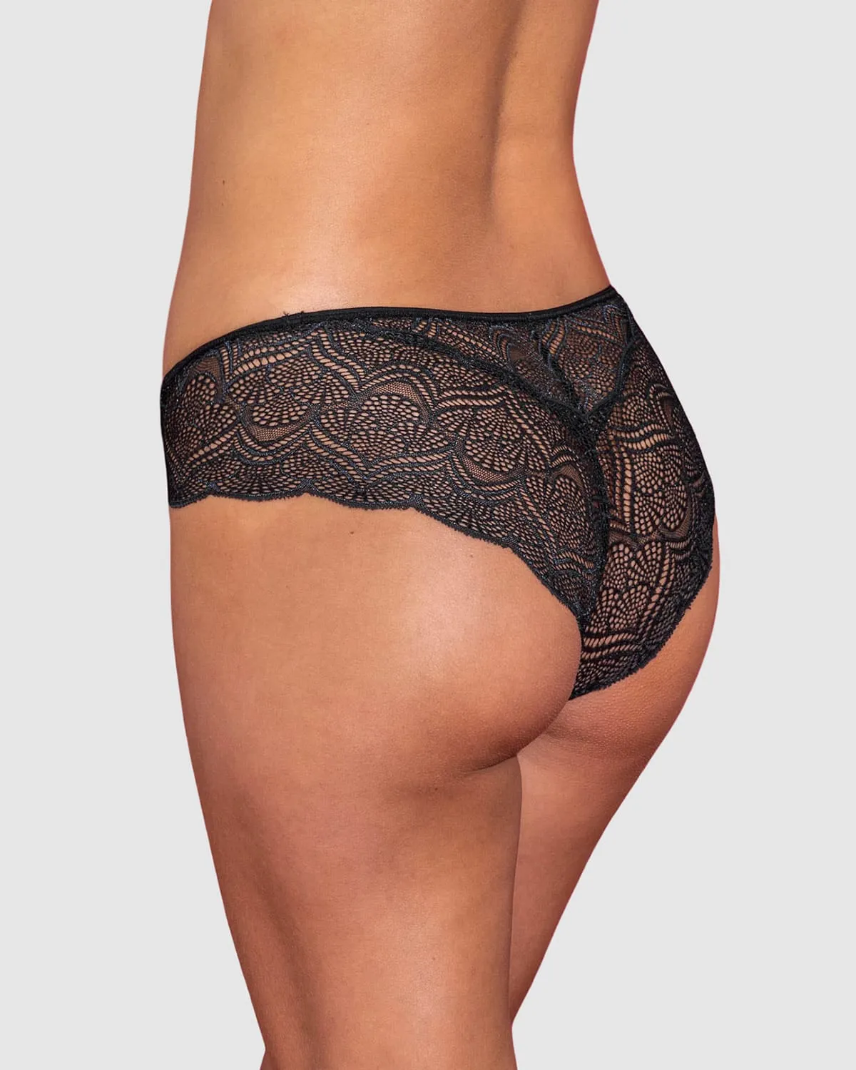Panty hípster en encaje suave y cómodo
