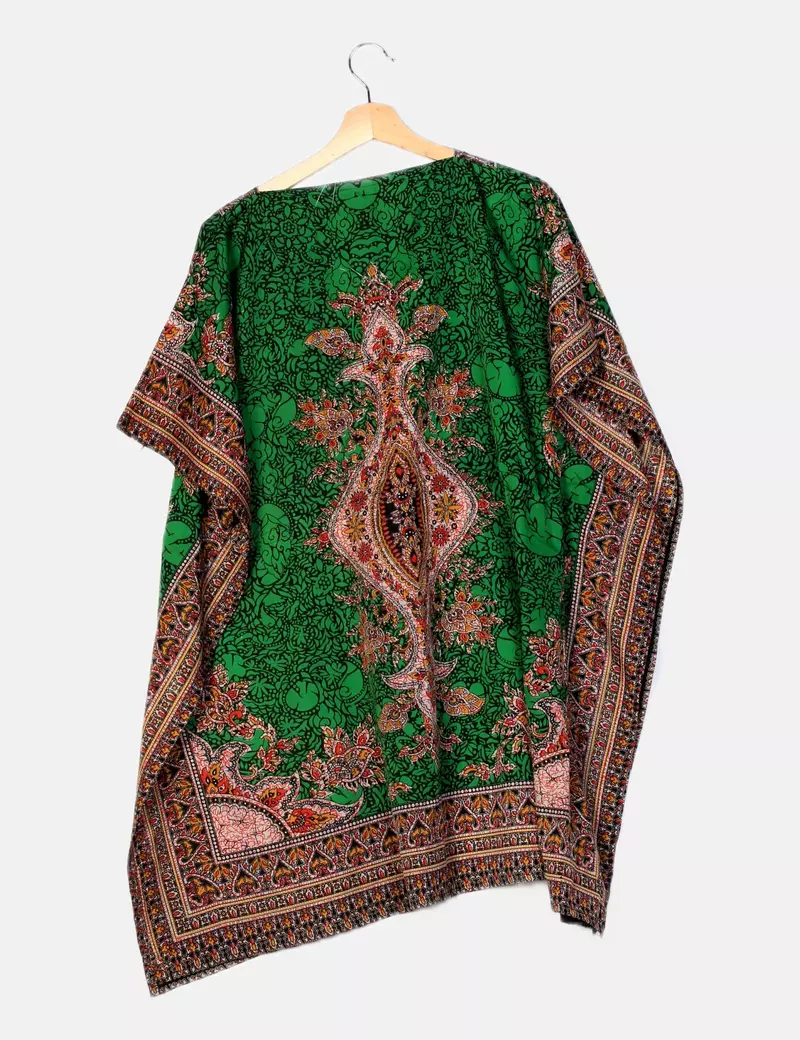 ROYAL MODA Caftán estampado verde