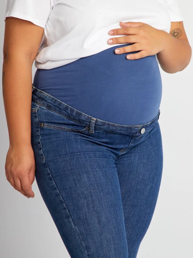 VAQUERO SKINNY PREMAMá  AZUL