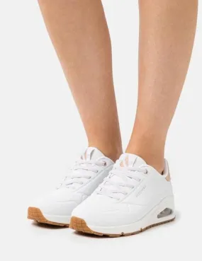 Zapatilla Skechers Uno-Shimmer Away en Blanco para Mujer
