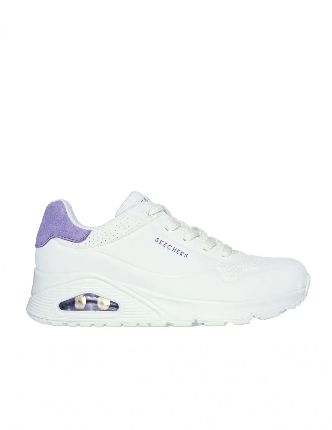 Zapatillas SKECHERS Uno Pop Back Blanco Morado