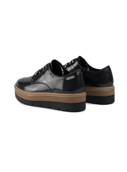 zapatos pepe jeans luton negro mujer